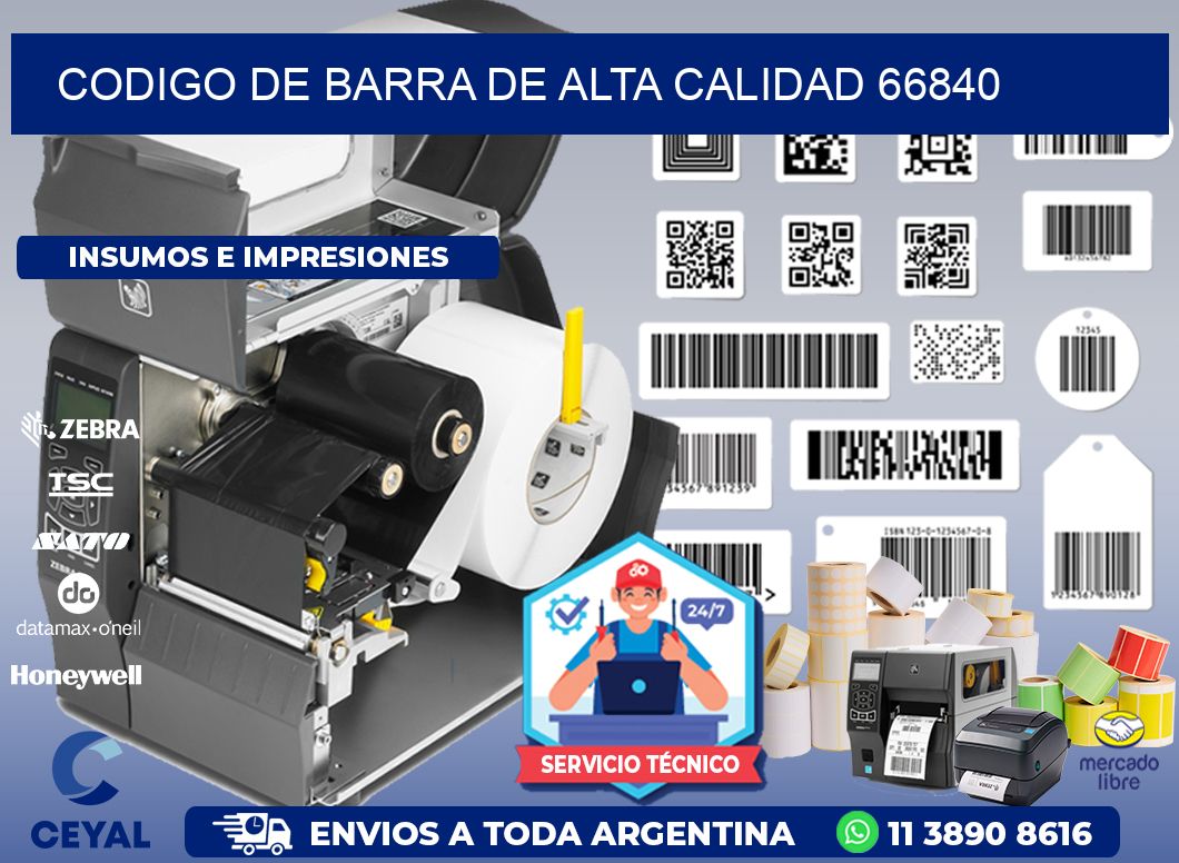 CODIGO DE BARRA DE ALTA CALIDAD 66840