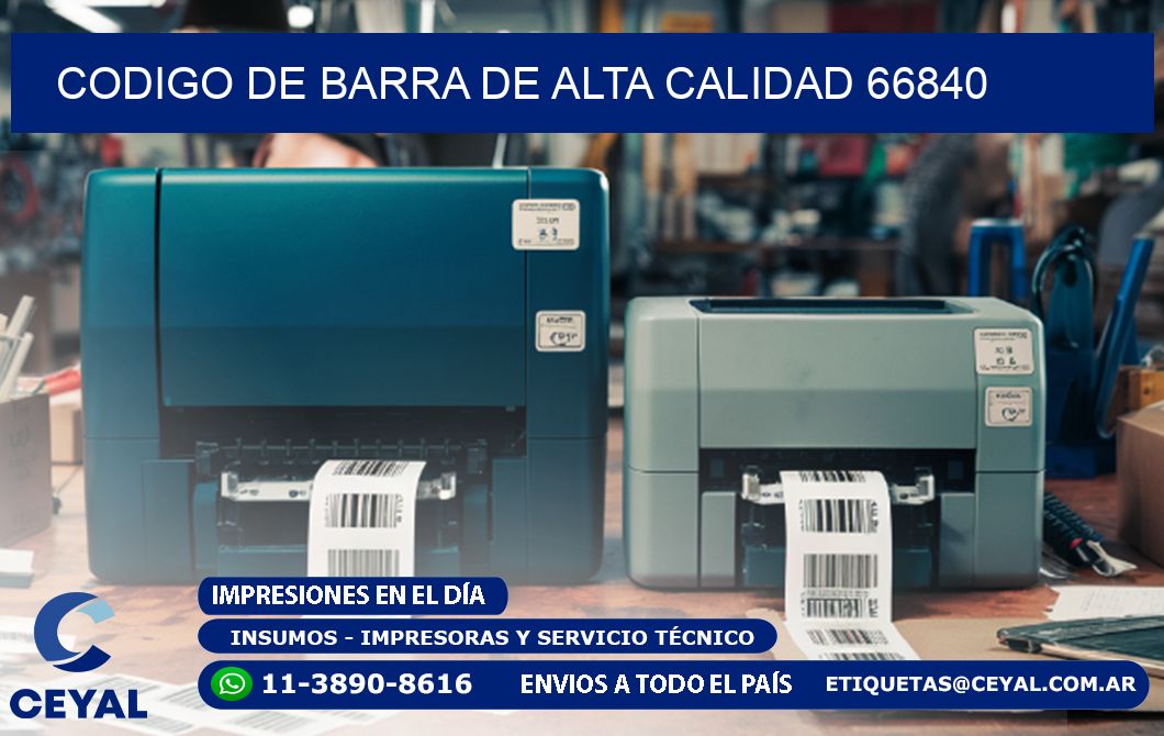 CODIGO DE BARRA DE ALTA CALIDAD 66840