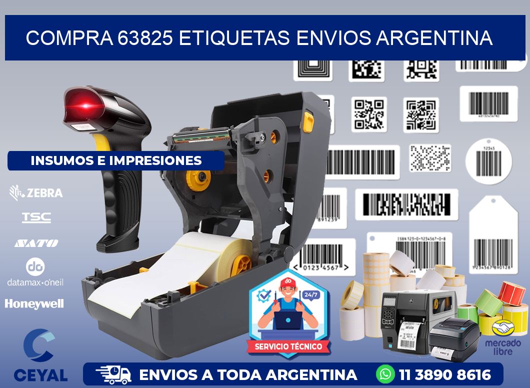 COMPRA 63825 ETIQUETAS ENVIOS ARGENTINA