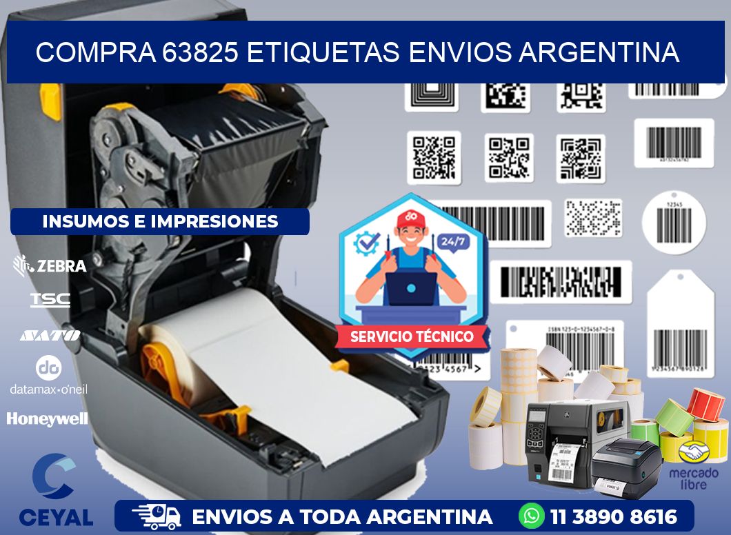 COMPRA 63825 ETIQUETAS ENVIOS ARGENTINA