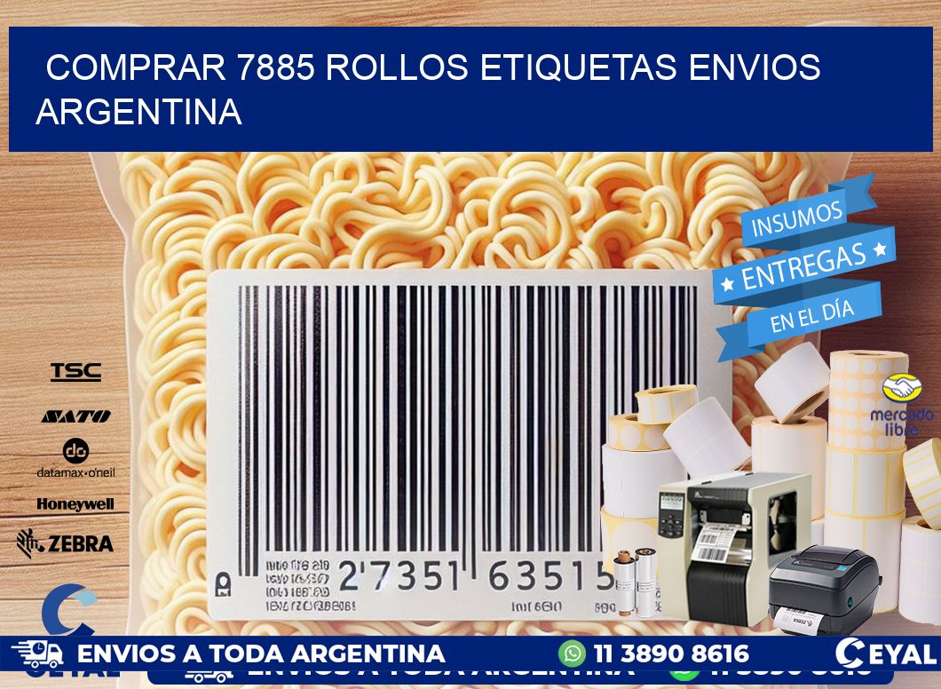 COMPRAR 7885 ROLLOS ETIQUETAS ENVIOS ARGENTINA