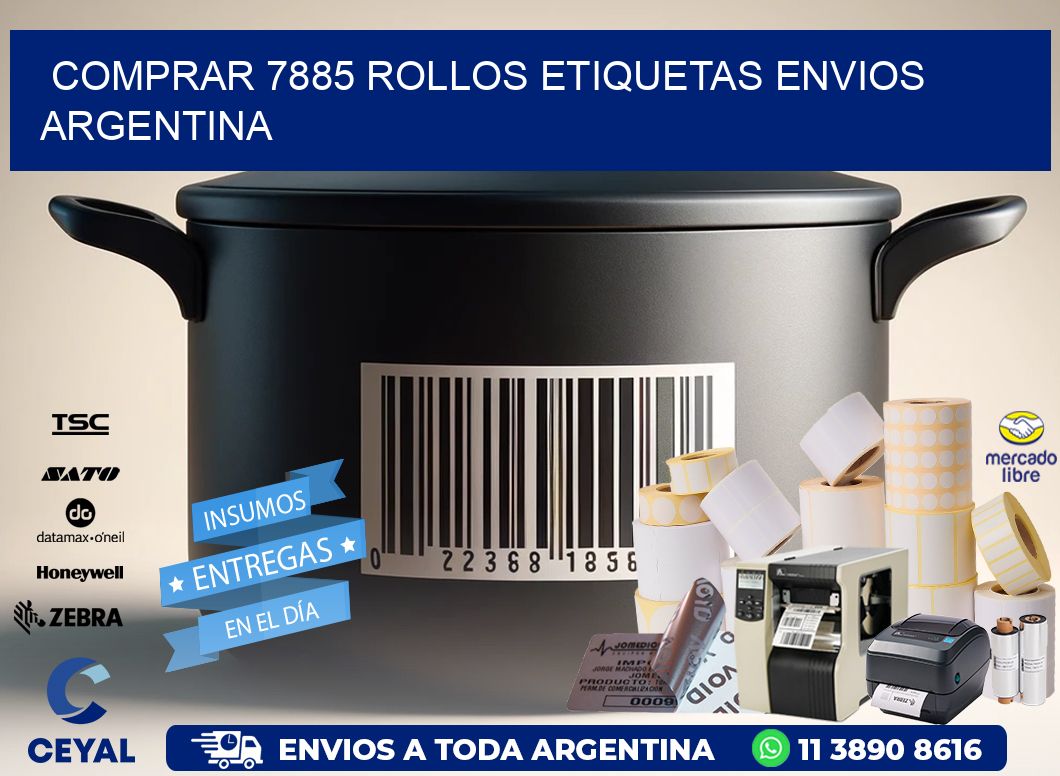 COMPRAR 7885 ROLLOS ETIQUETAS ENVIOS ARGENTINA