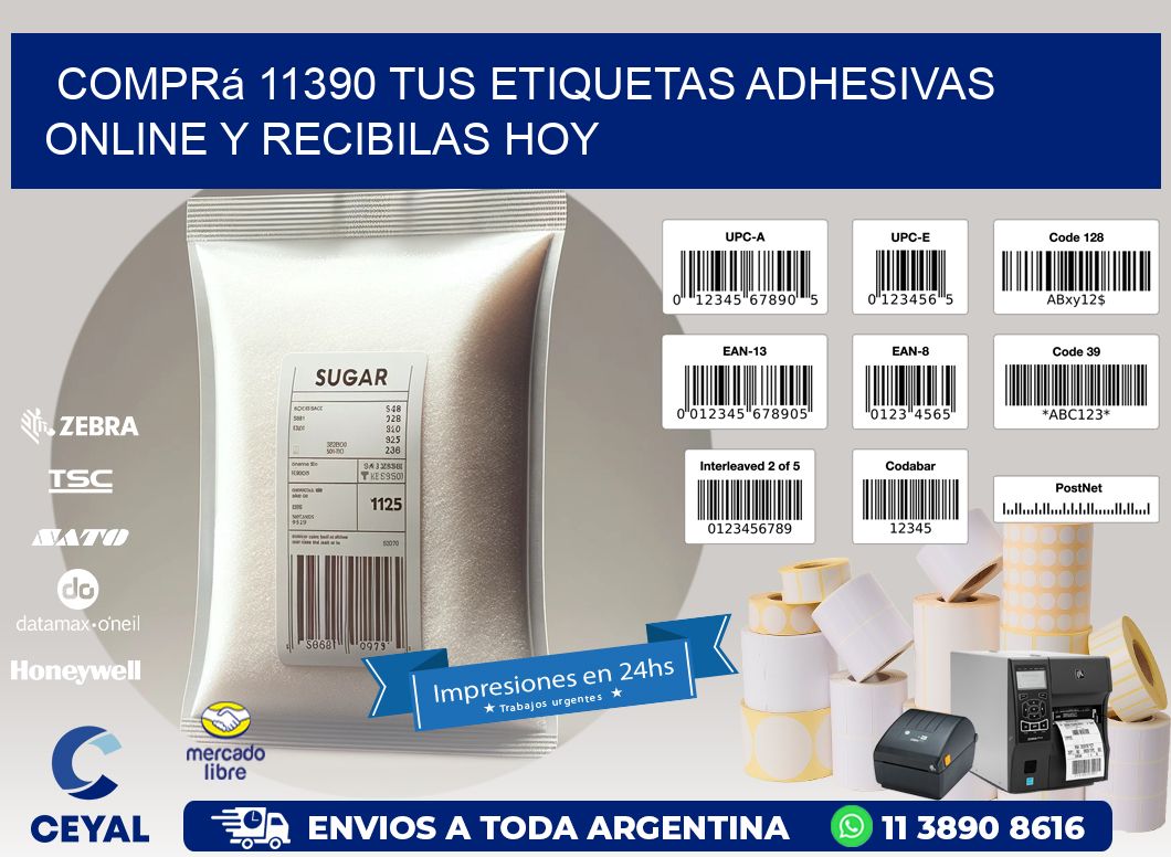 Comprá 11390 tus Etiquetas Adhesivas Online y Recibilas Hoy