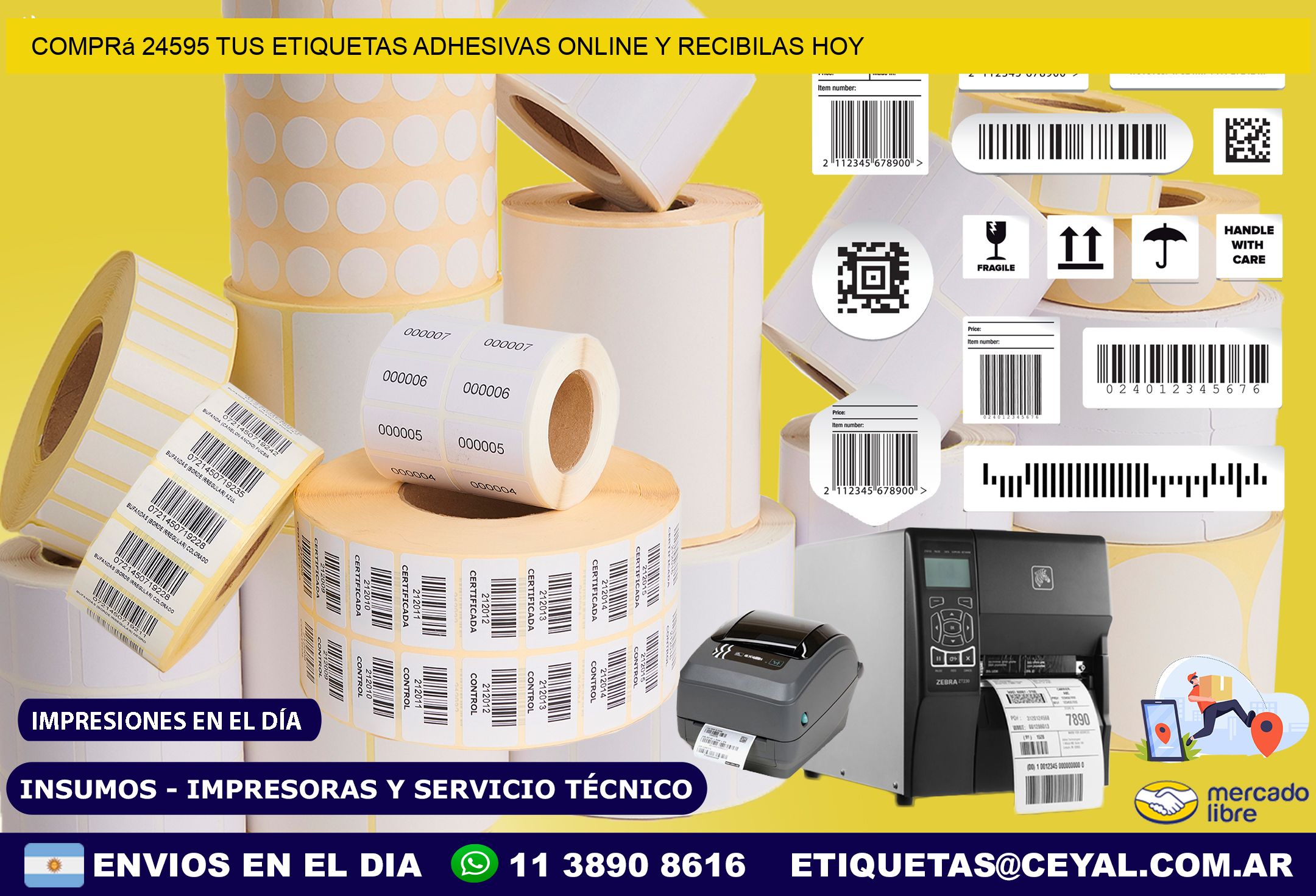 Comprá 24595 tus Etiquetas Adhesivas Online y Recibilas Hoy