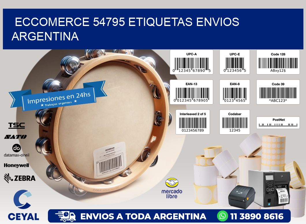 ECCOMERCE 54795 ETIQUETAS ENVIOS ARGENTINA