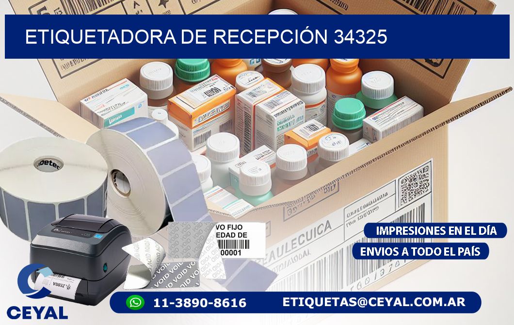 ETIQUETADORA DE RECEPCIÓN 34325