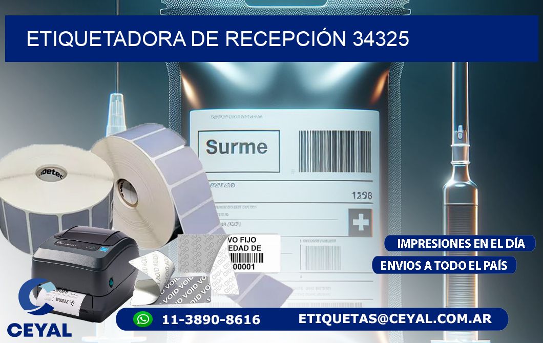 ETIQUETADORA DE RECEPCIÓN 34325