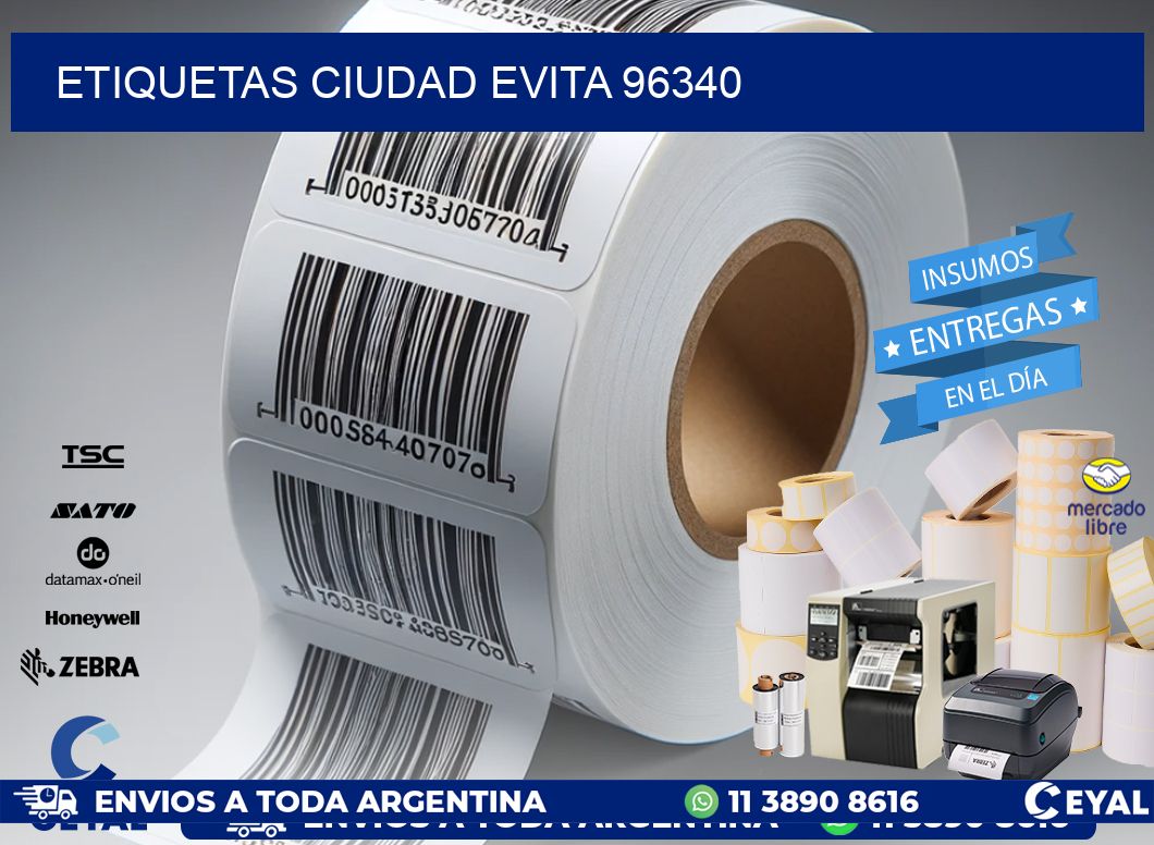 ETIQUETAS CIUDAD EVITA 96340
