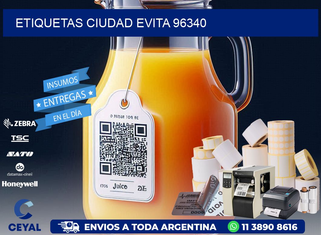 ETIQUETAS CIUDAD EVITA 96340