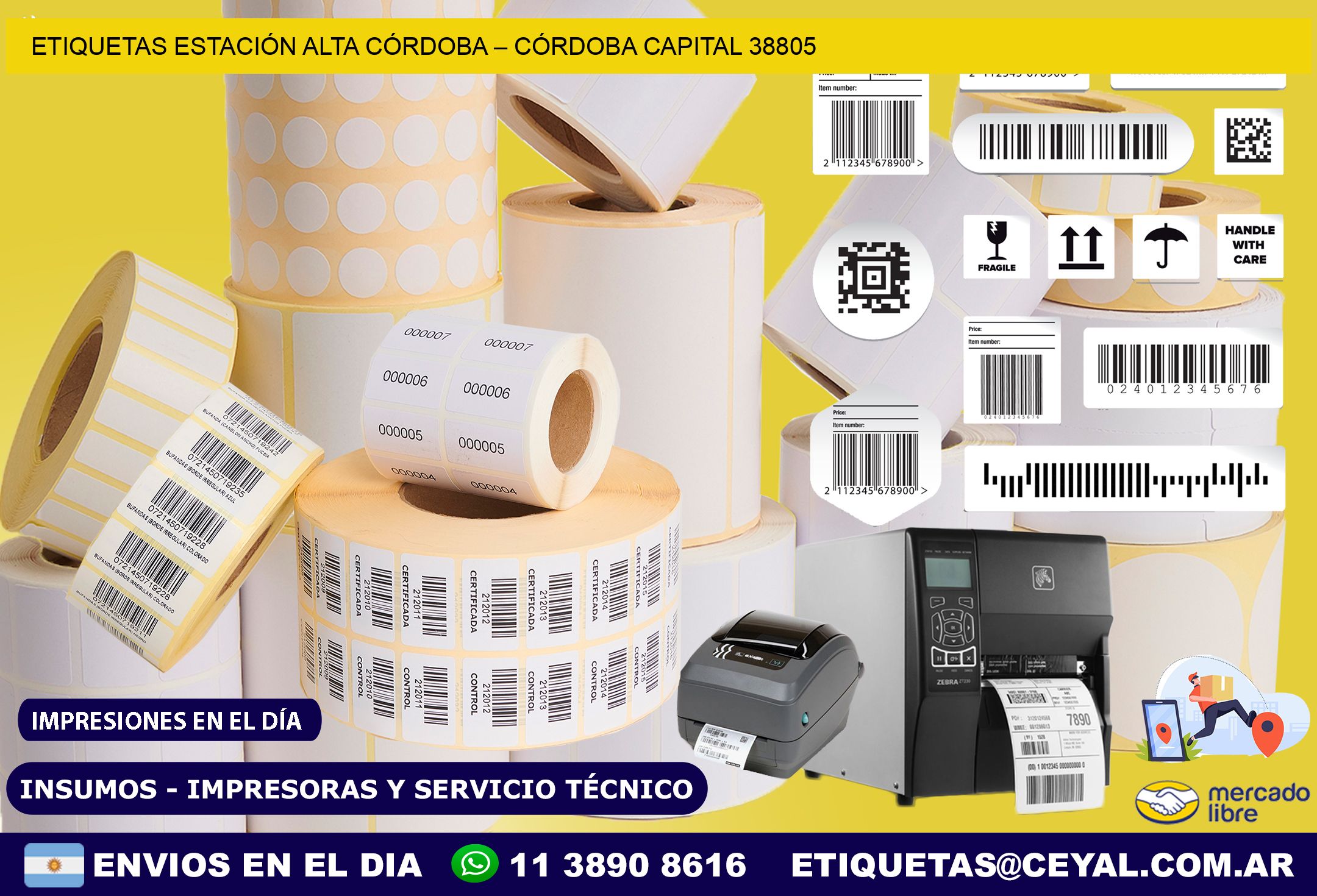 ETIQUETAS ESTACIÓN ALTA CÓRDOBA – CÓRDOBA CAPITAL 38805