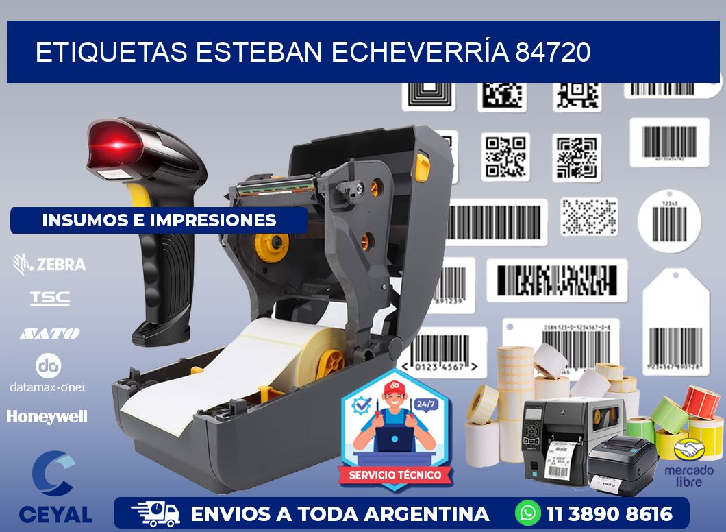 ETIQUETAS ESTEBAN ECHEVERRÍA 84720