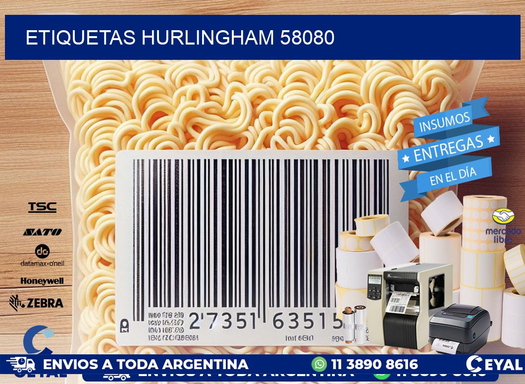 ETIQUETAS HURLINGHAM 58080