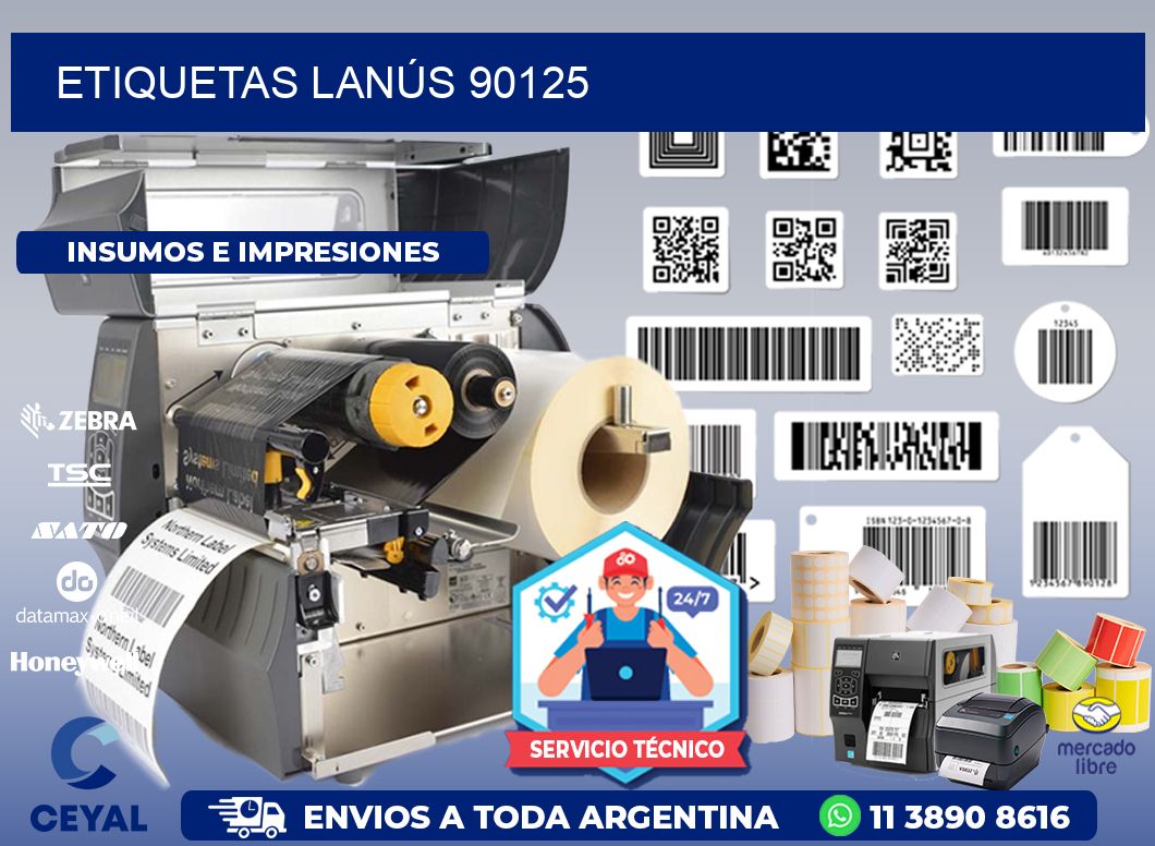 ETIQUETAS LANÚS 90125