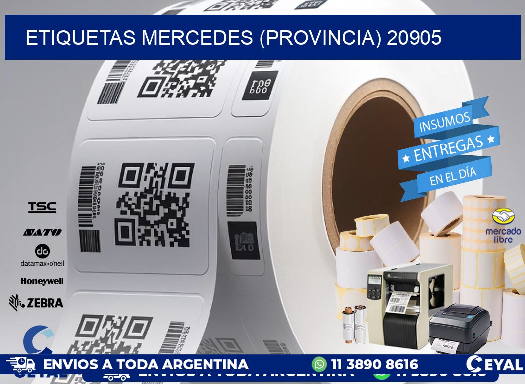 ETIQUETAS MERCEDES (PROVINCIA) 20905