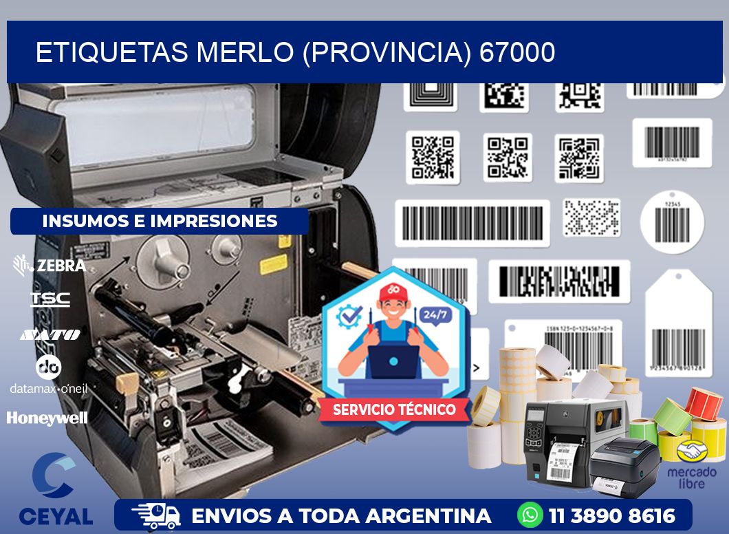 ETIQUETAS MERLO (PROVINCIA) 67000