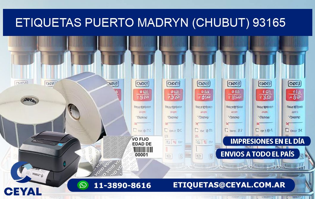 ETIQUETAS PUERTO MADRYN (CHUBUT) 93165