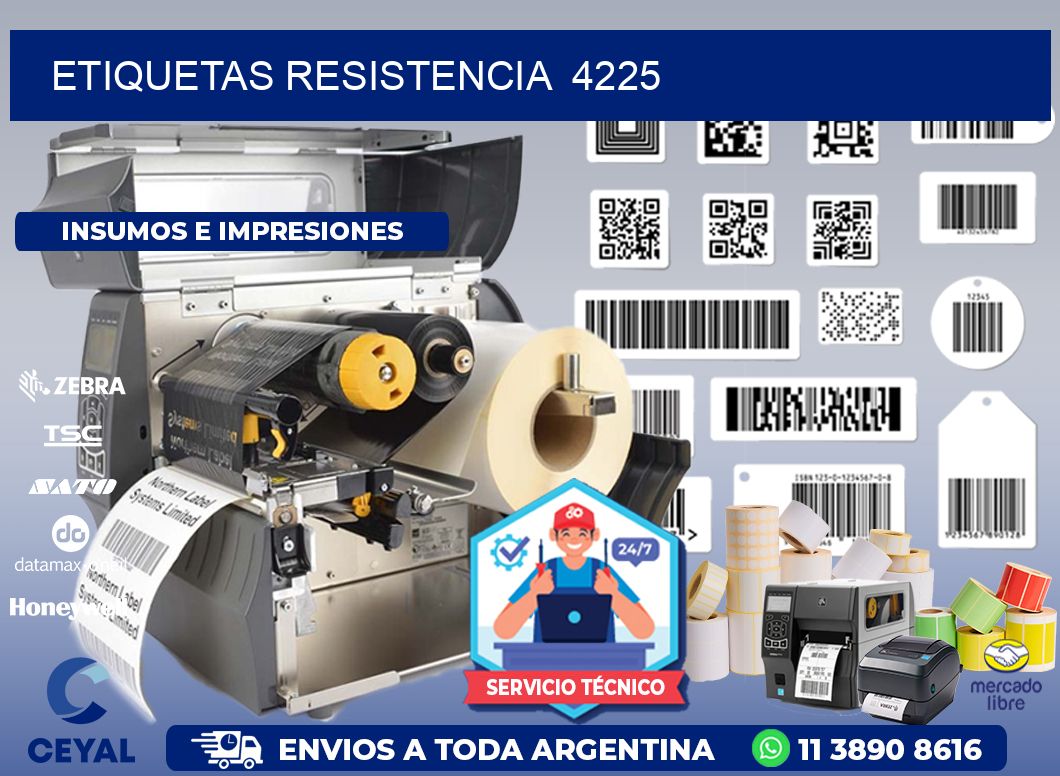 ETIQUETAS RESISTENCIA  4225