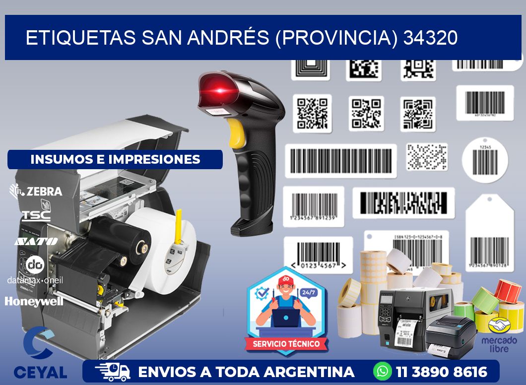 ETIQUETAS SAN ANDRÉS (PROVINCIA) 34320