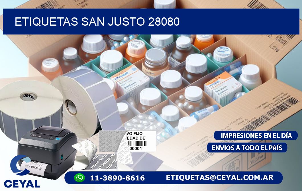 ETIQUETAS SAN JUSTO 28080