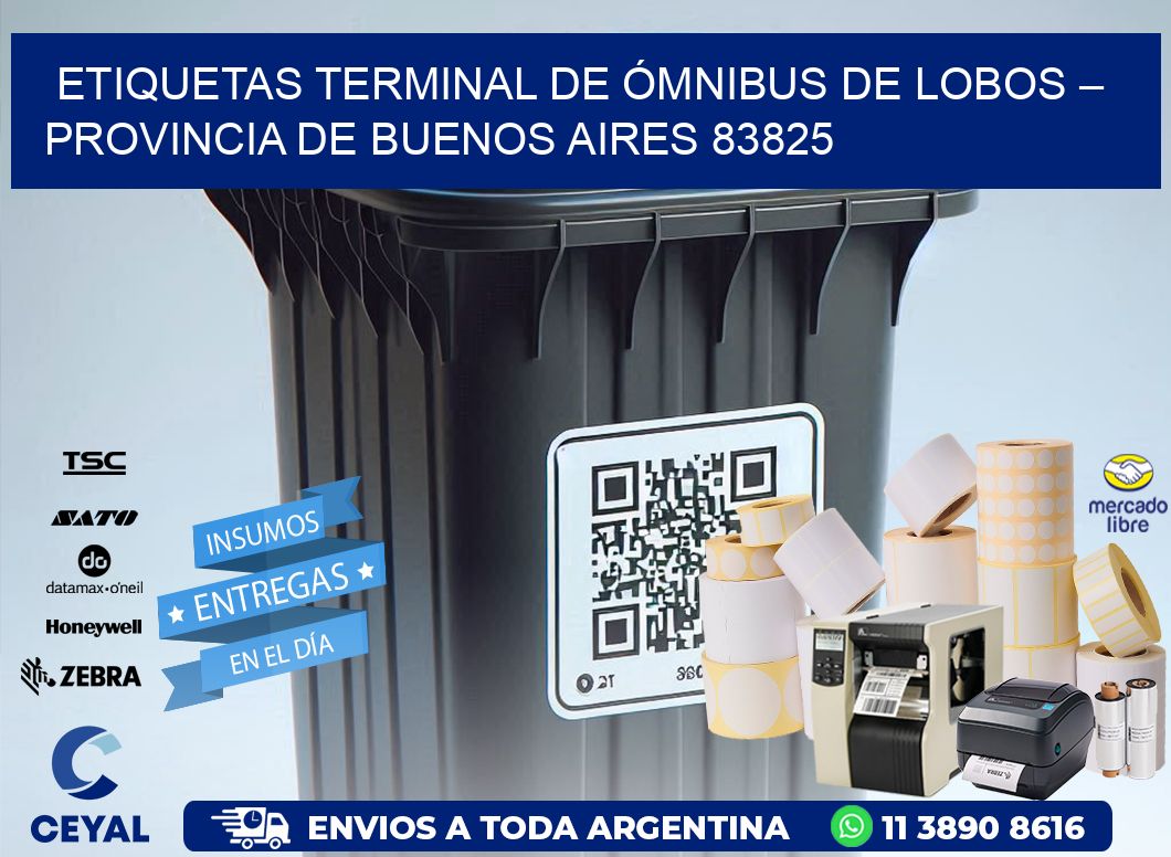 ETIQUETAS TERMINAL DE ÓMNIBUS DE LOBOS – PROVINCIA DE BUENOS AIRES 83825