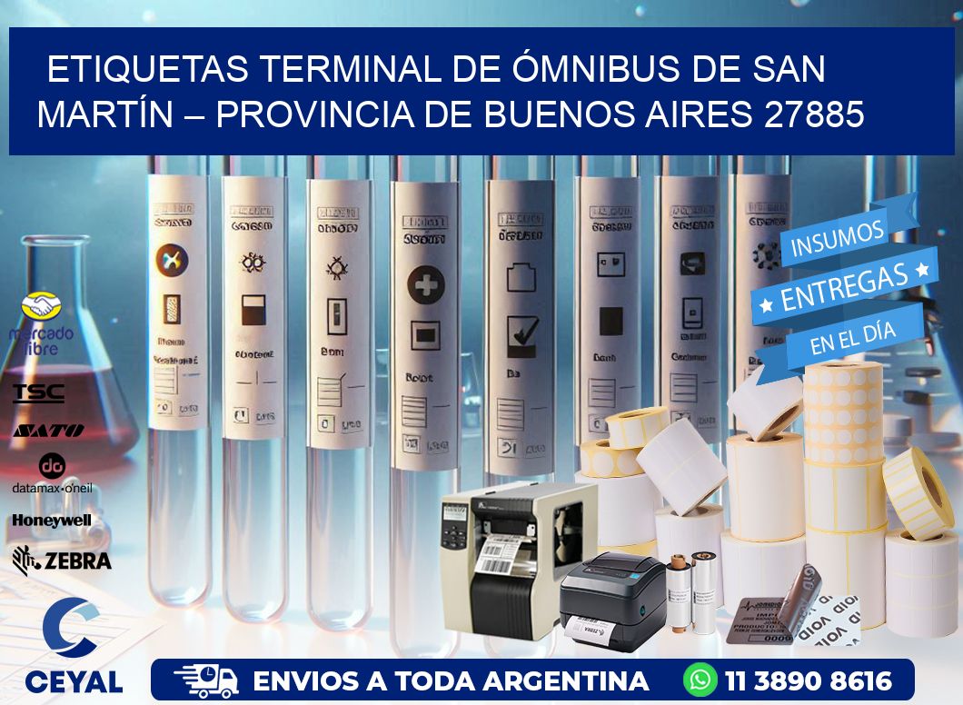 ETIQUETAS TERMINAL DE ÓMNIBUS DE SAN MARTÍN – PROVINCIA DE BUENOS AIRES 27885