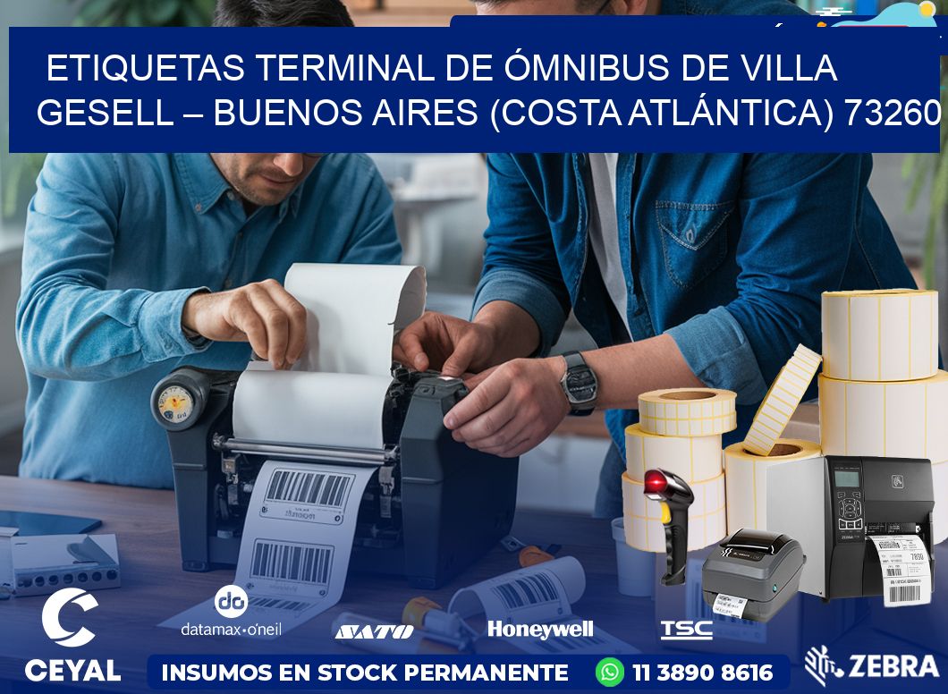 ETIQUETAS TERMINAL DE ÓMNIBUS DE VILLA GESELL – BUENOS AIRES (COSTA ATLÁNTICA) 73260