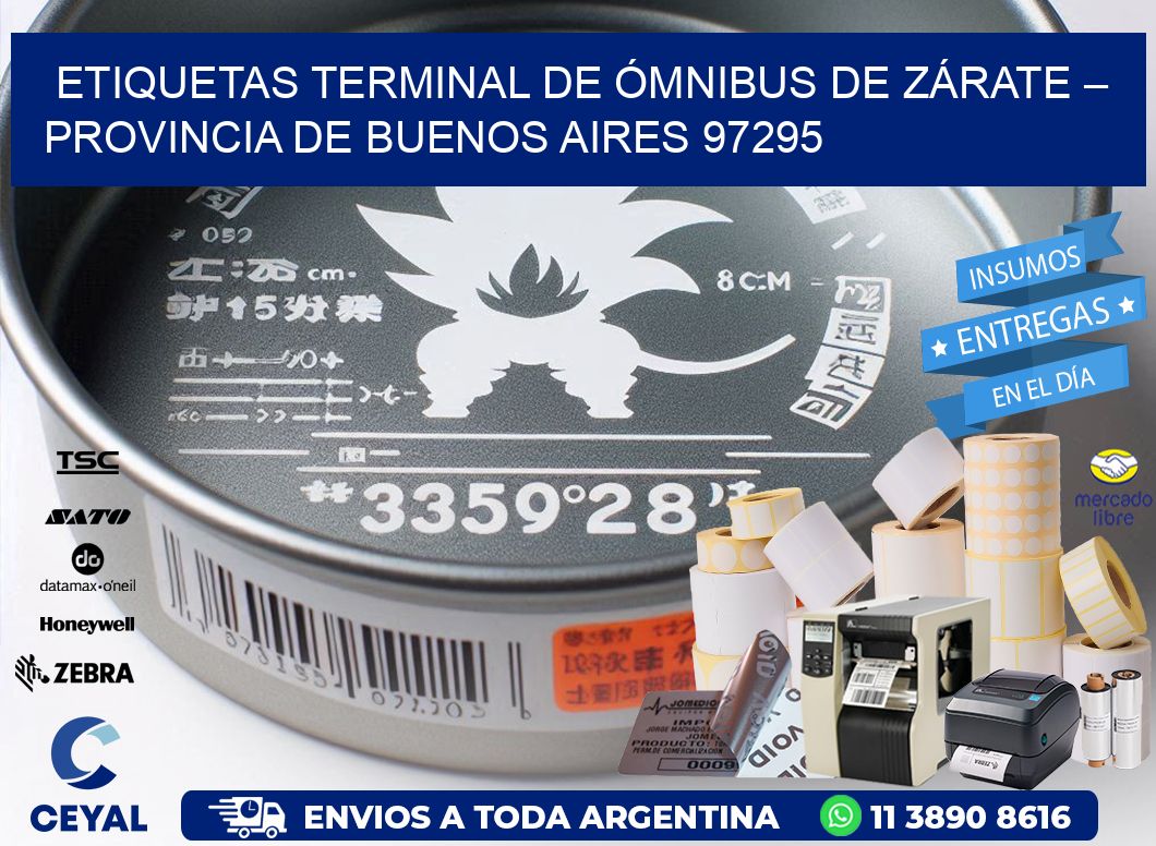 ETIQUETAS TERMINAL DE ÓMNIBUS DE ZÁRATE – PROVINCIA DE BUENOS AIRES 97295