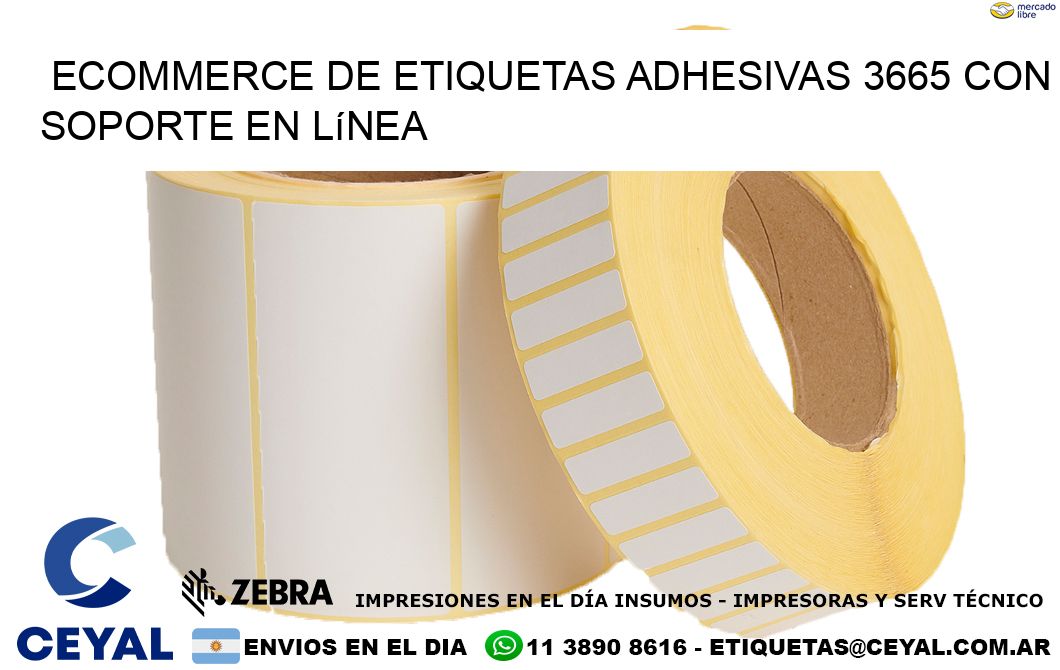 Ecommerce de Etiquetas Adhesivas 3665 con Soporte en Línea