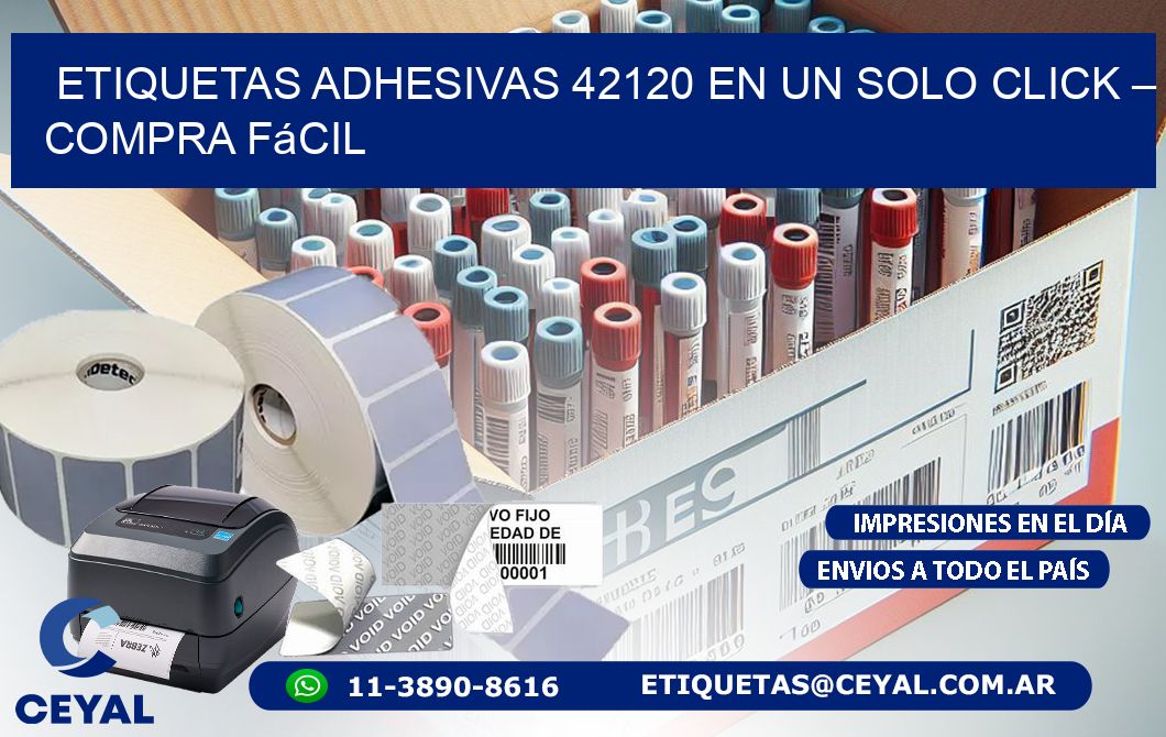 Etiquetas Adhesivas 42120 en un Solo Click – Compra Fácil
