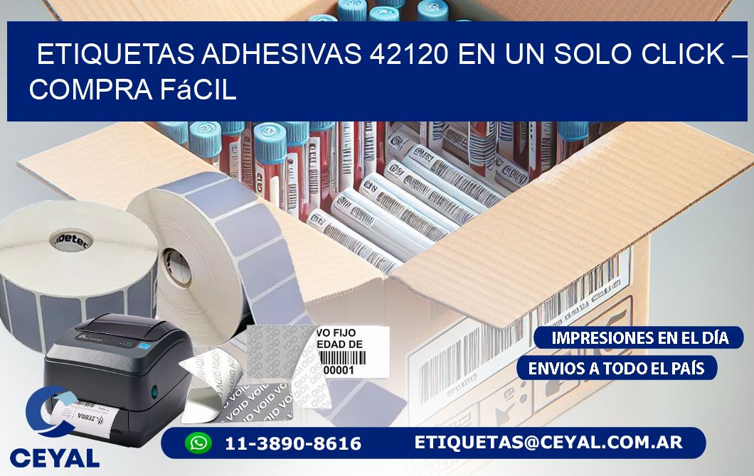 Etiquetas Adhesivas 42120 en un Solo Click – Compra Fácil