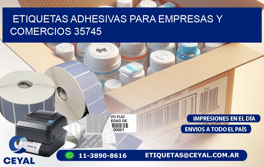 Etiquetas Adhesivas para Empresas y Comercios 35745