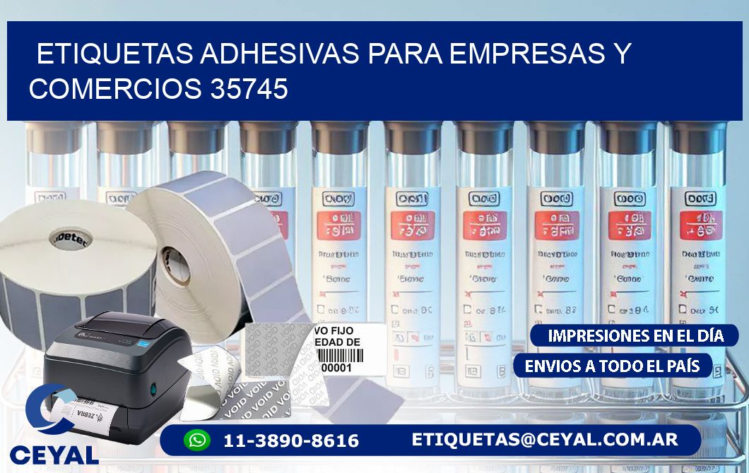 Etiquetas Adhesivas para Empresas y Comercios 35745