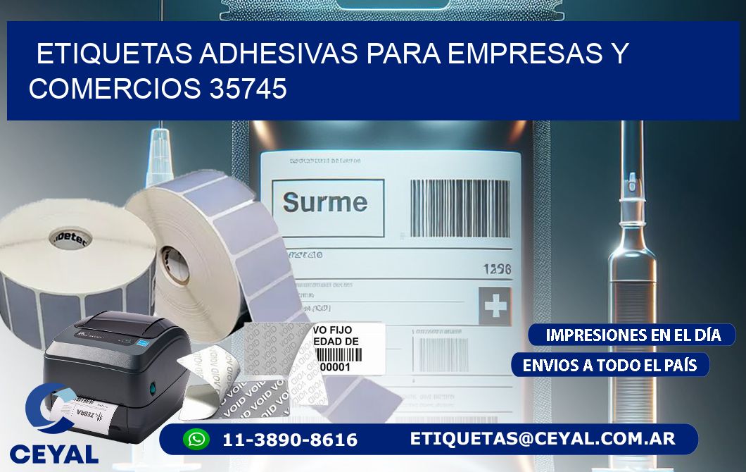 Etiquetas Adhesivas para Empresas y Comercios 35745