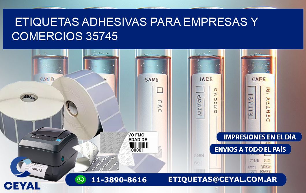 Etiquetas Adhesivas para Empresas y Comercios 35745
