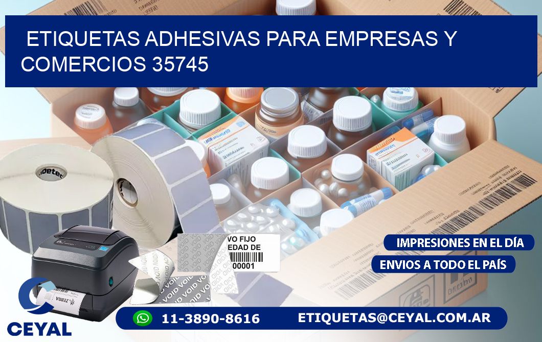 Etiquetas Adhesivas para Empresas y Comercios 35745