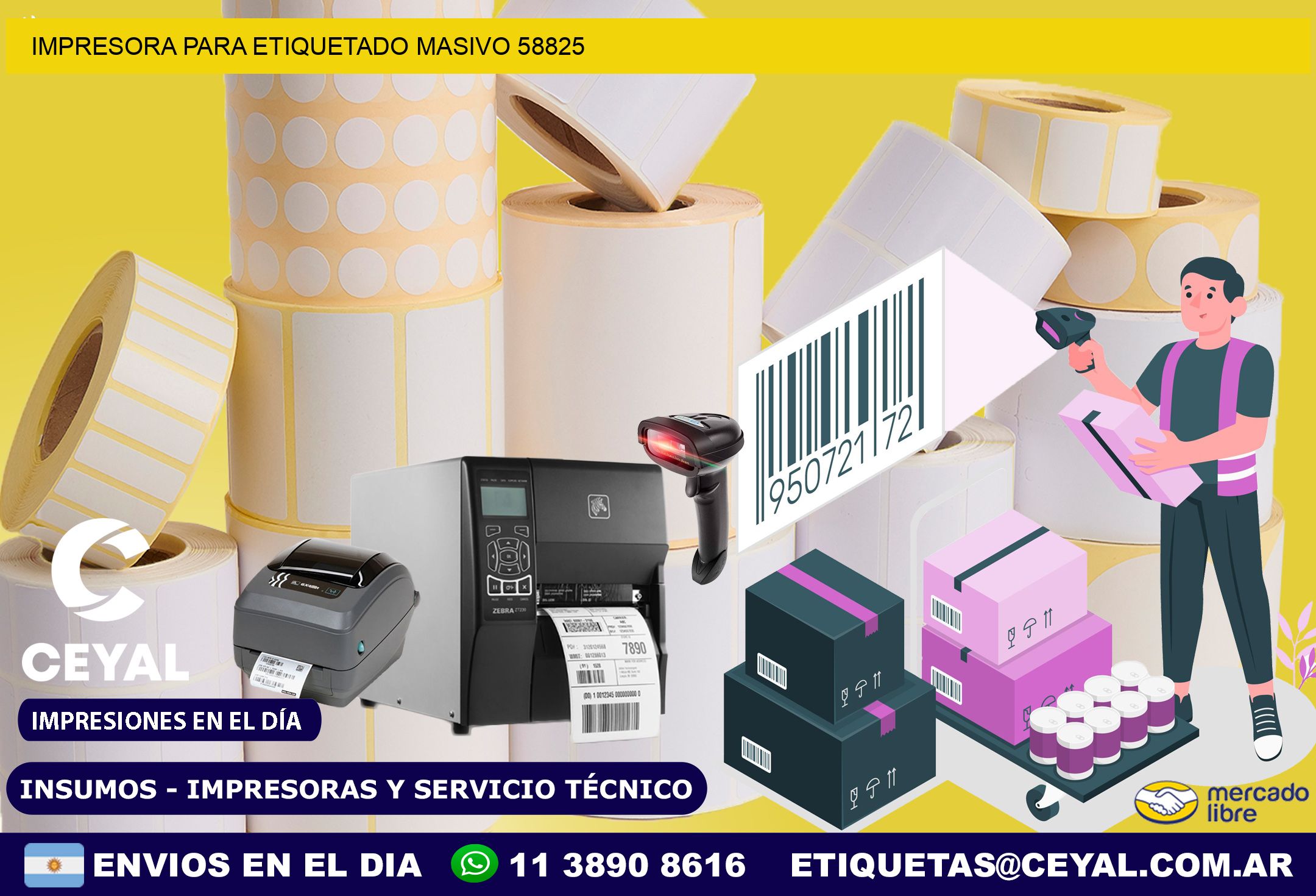 IMPRESORA PARA ETIQUETADO MASIVO 58825