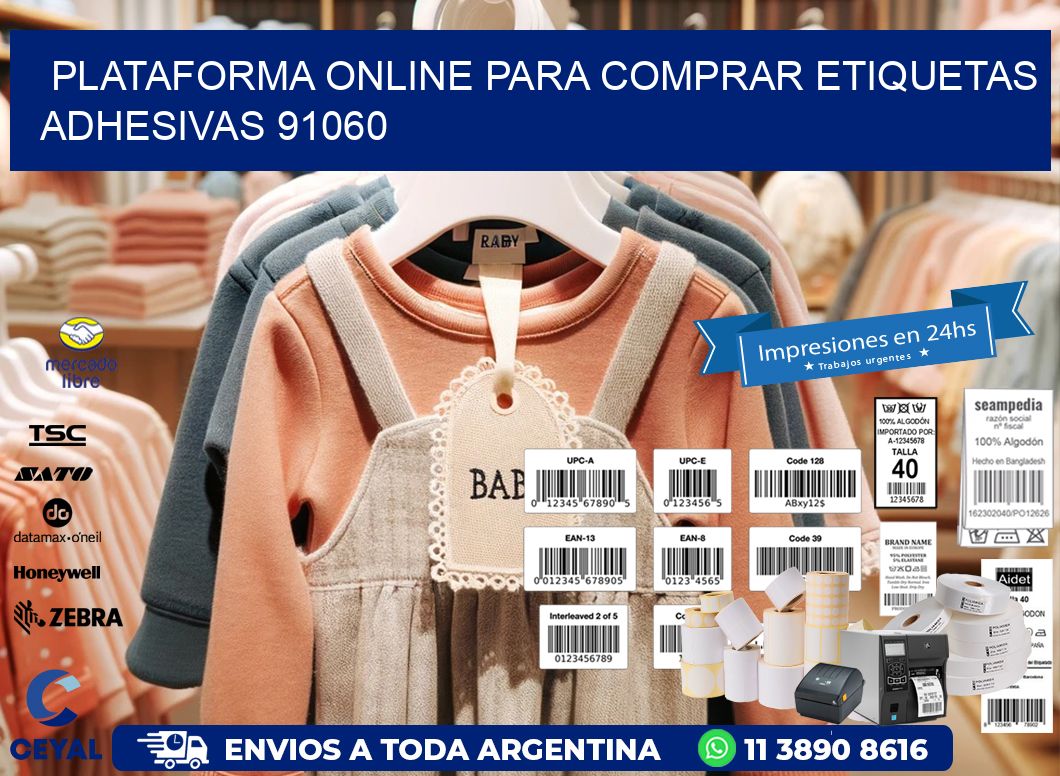 Plataforma Online para Comprar Etiquetas Adhesivas 91060