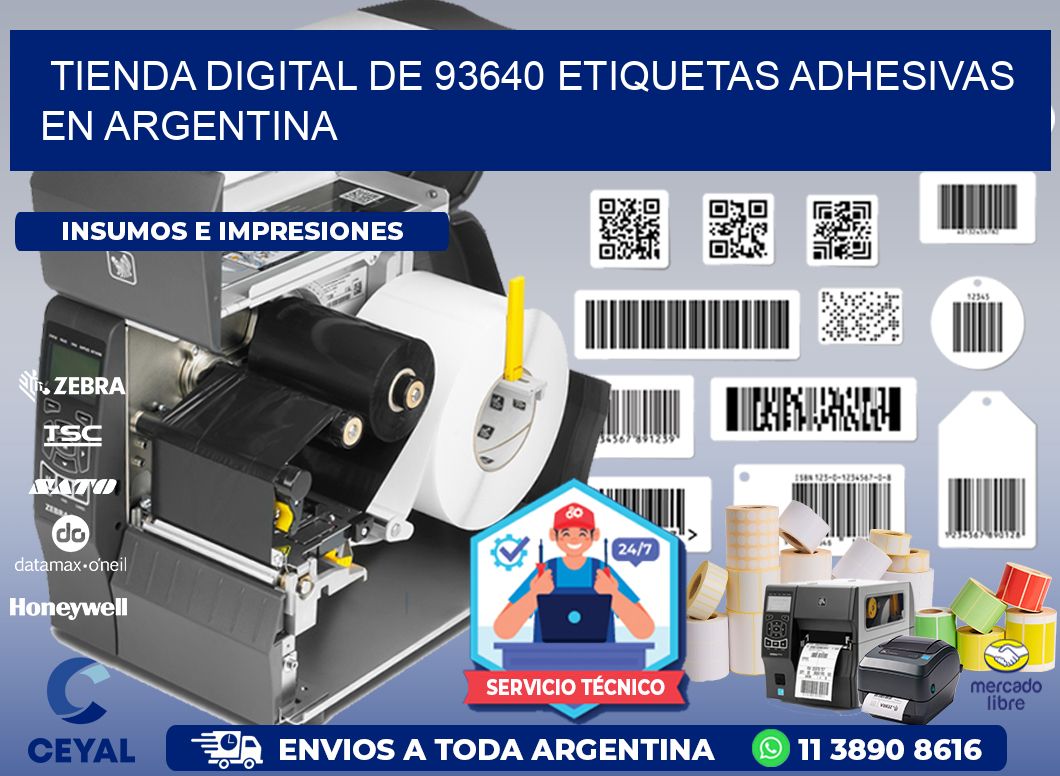 Tienda Digital de 93640 Etiquetas Adhesivas en Argentina