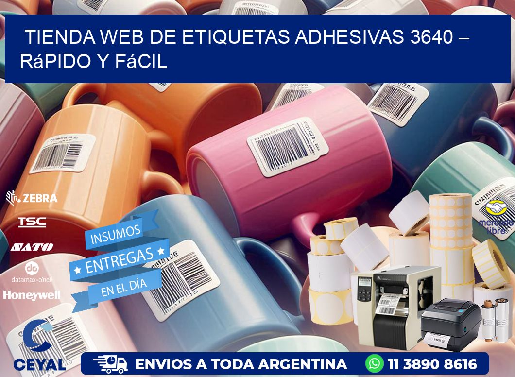 Tienda Web de Etiquetas Adhesivas 3640 – Rápido y Fácil