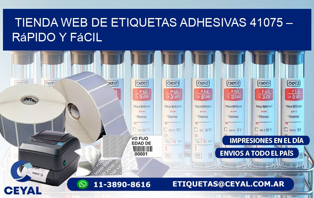 Tienda Web de Etiquetas Adhesivas 41075 – Rápido y Fácil