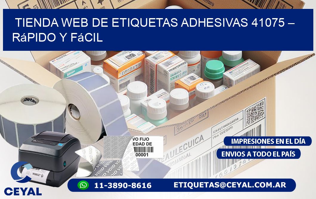Tienda Web de Etiquetas Adhesivas 41075 – Rápido y Fácil