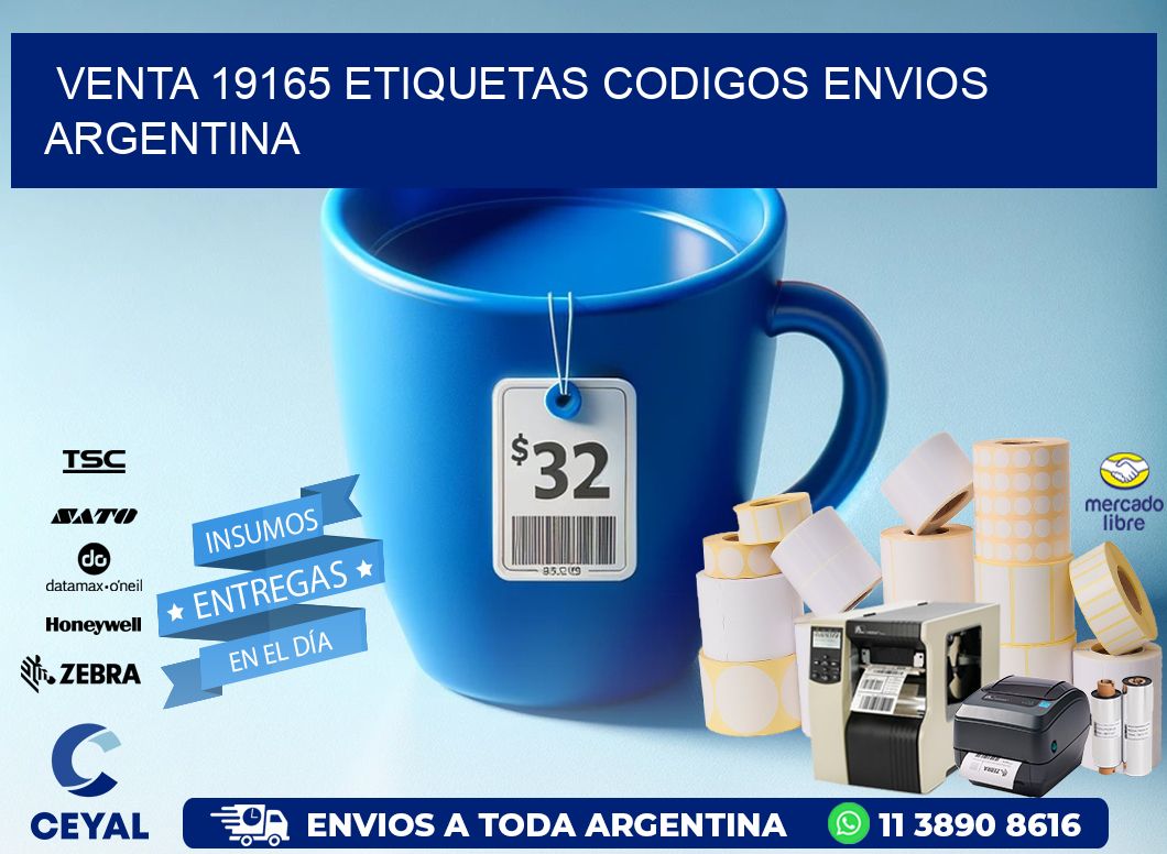 VENTA 19165 ETIQUETAS CODIGOS ENVIOS ARGENTINA