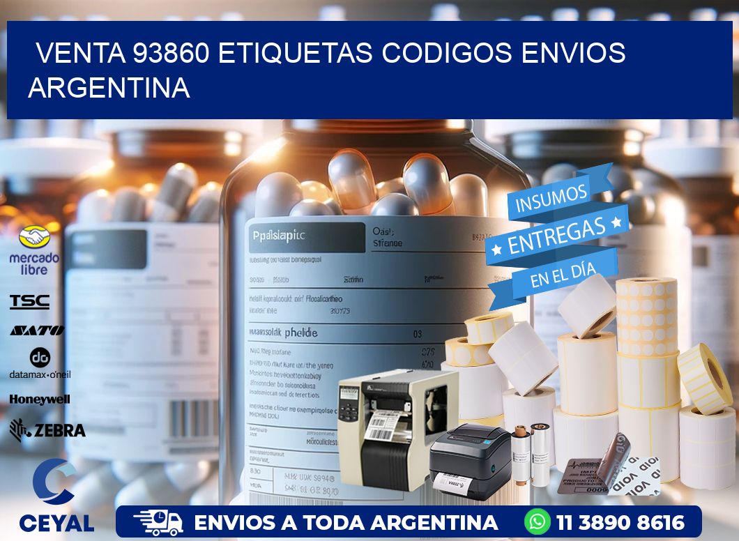 VENTA 93860 ETIQUETAS CODIGOS ENVIOS ARGENTINA