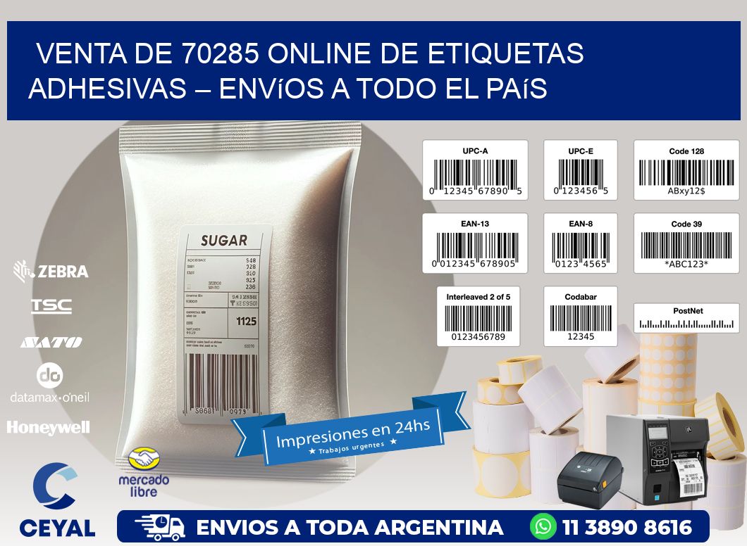Venta de 70285 Online de Etiquetas Adhesivas – Envíos a Todo el País