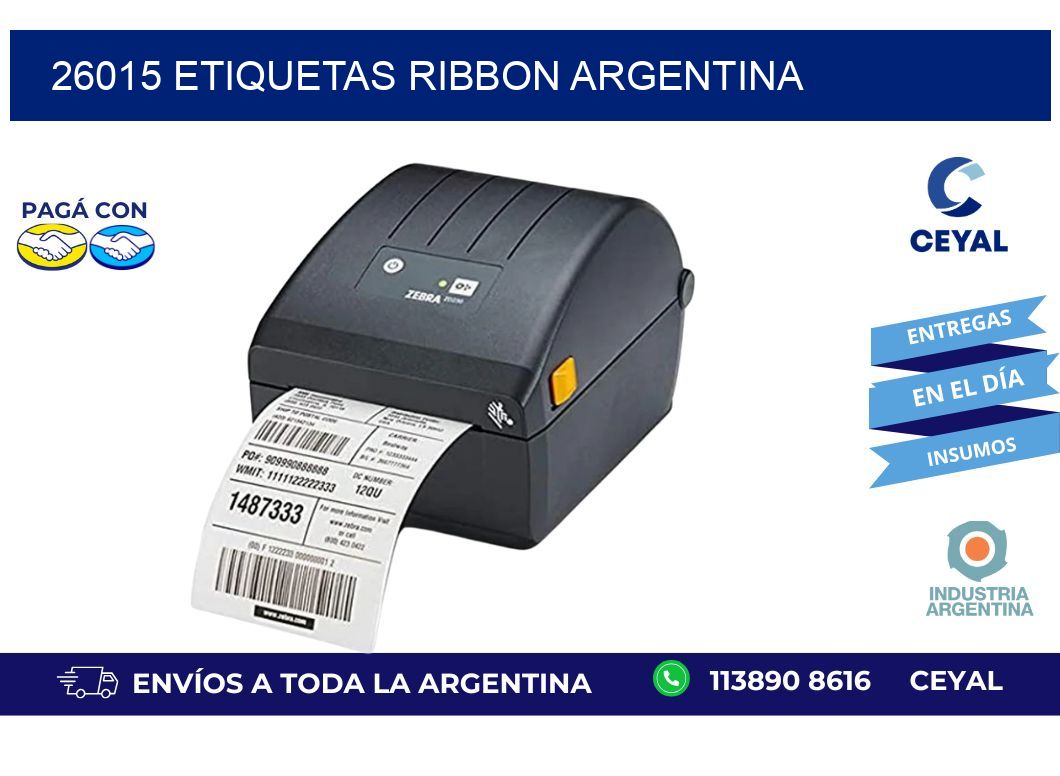 26015 etiquetas ribbon argentina