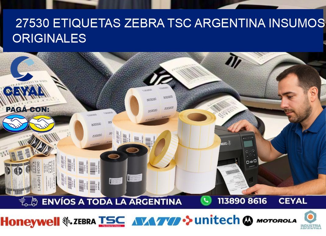 27530 etiquetas zebra tsc argentina INSUMOS ORIGINALES