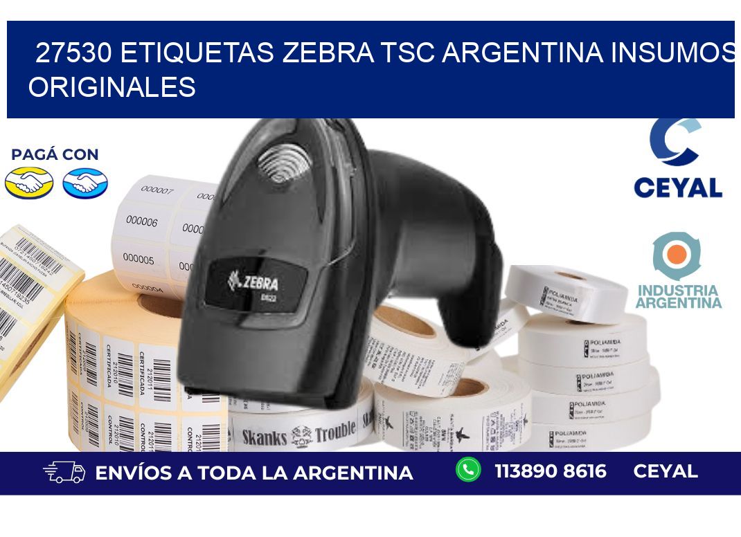 27530 etiquetas zebra tsc argentina INSUMOS ORIGINALES