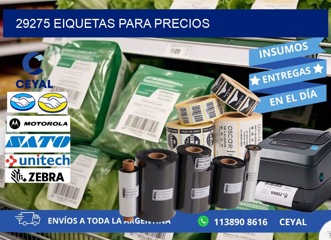 29275 EIQUETAS PARA PRECIOS