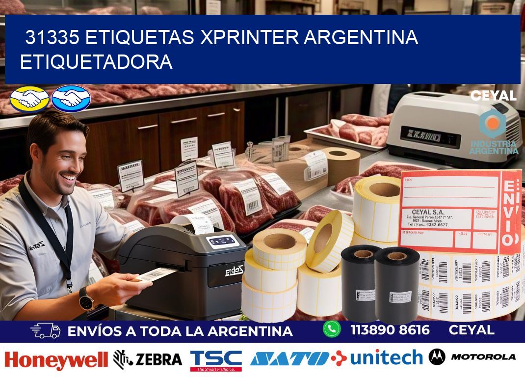 31335 etiquetas xprinter argentina ETIQUETADORA