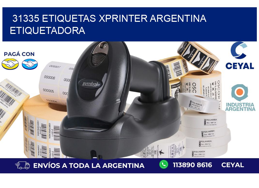 31335 etiquetas xprinter argentina ETIQUETADORA
